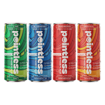 Pointless Ginger Ale Sampler - All 4 Flavors - 12pk