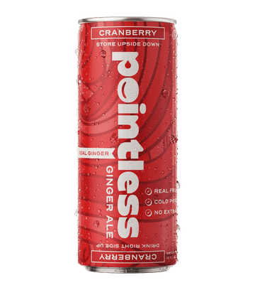 Pointless Cranberry Ginger Ale - 12pk
