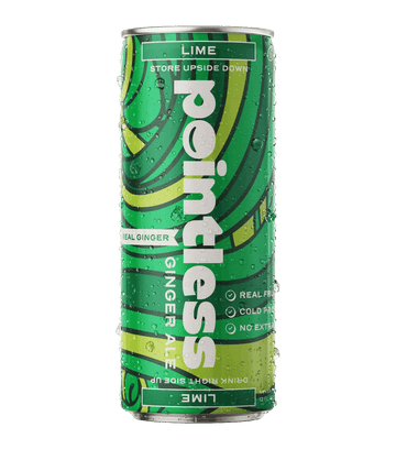 Pointless Lime Ginger Ale - 12pk