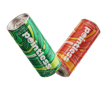 Pointless Real Ginger Ale Beverage Cans